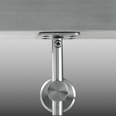 Square stainless steel handrail