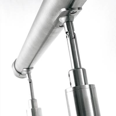 Exterior stainless steel handrail