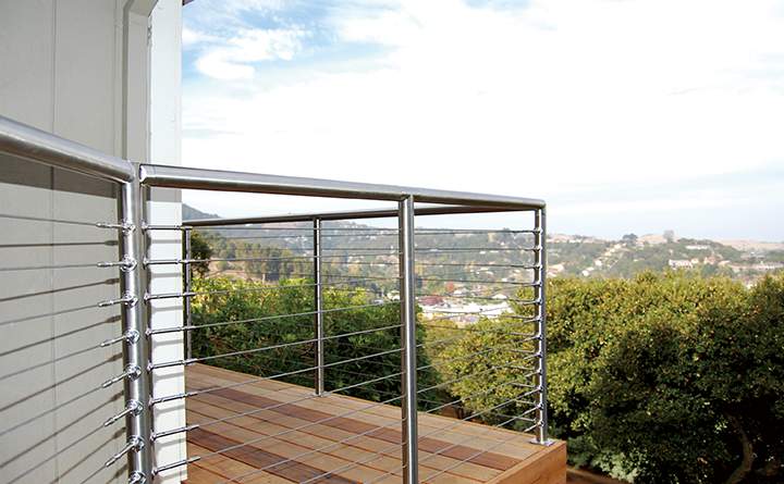 Stainless steel handrail 